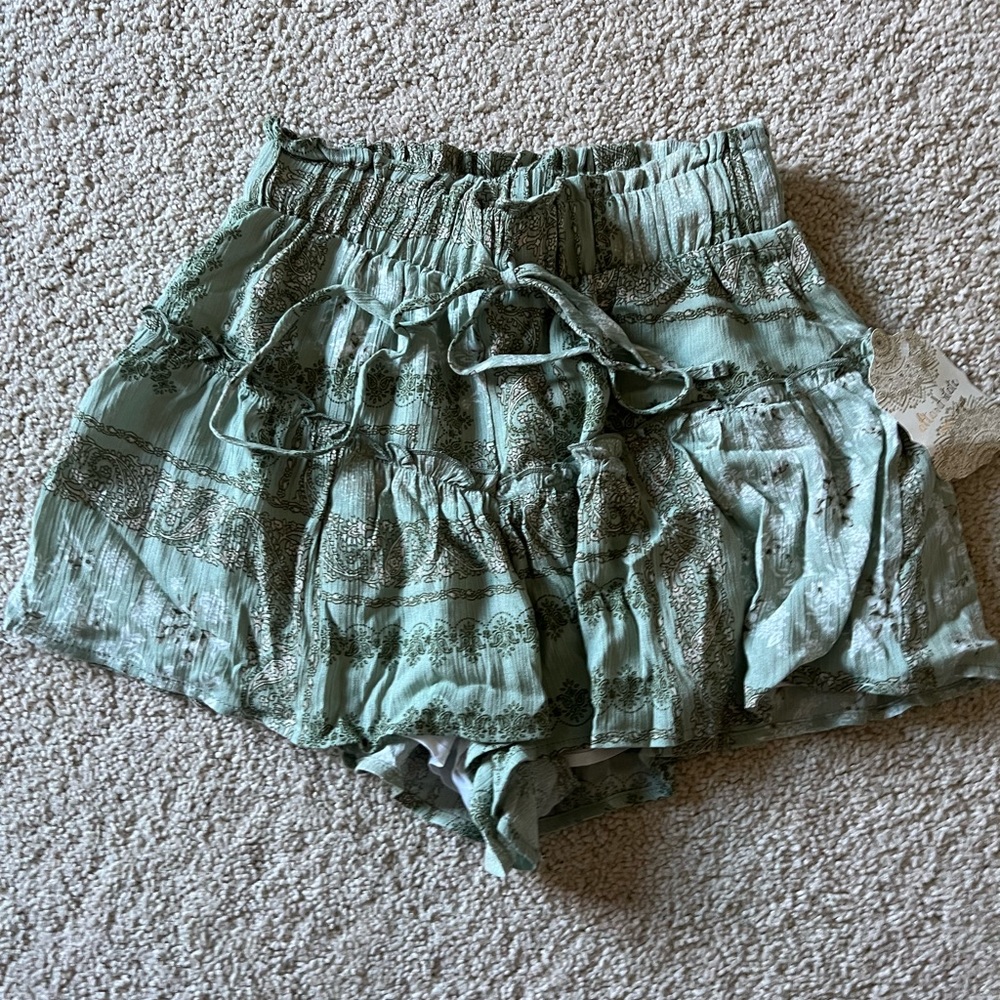 Altar’d state green fancy shorts